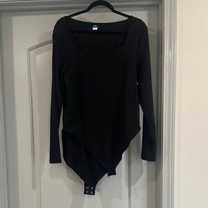 Old Navy Black Long Sleeve Bodysuit